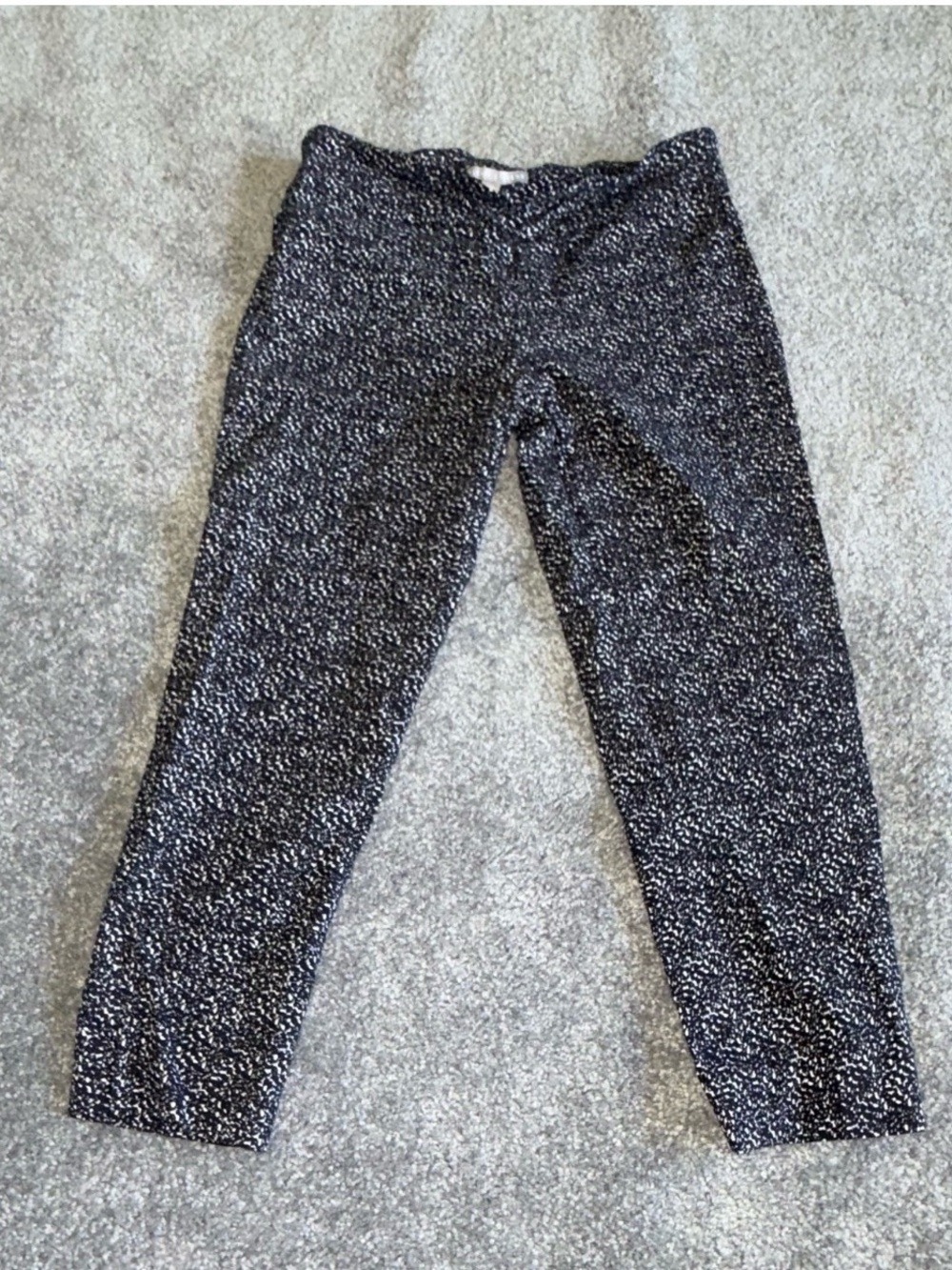 Black and White Speckled  Pants